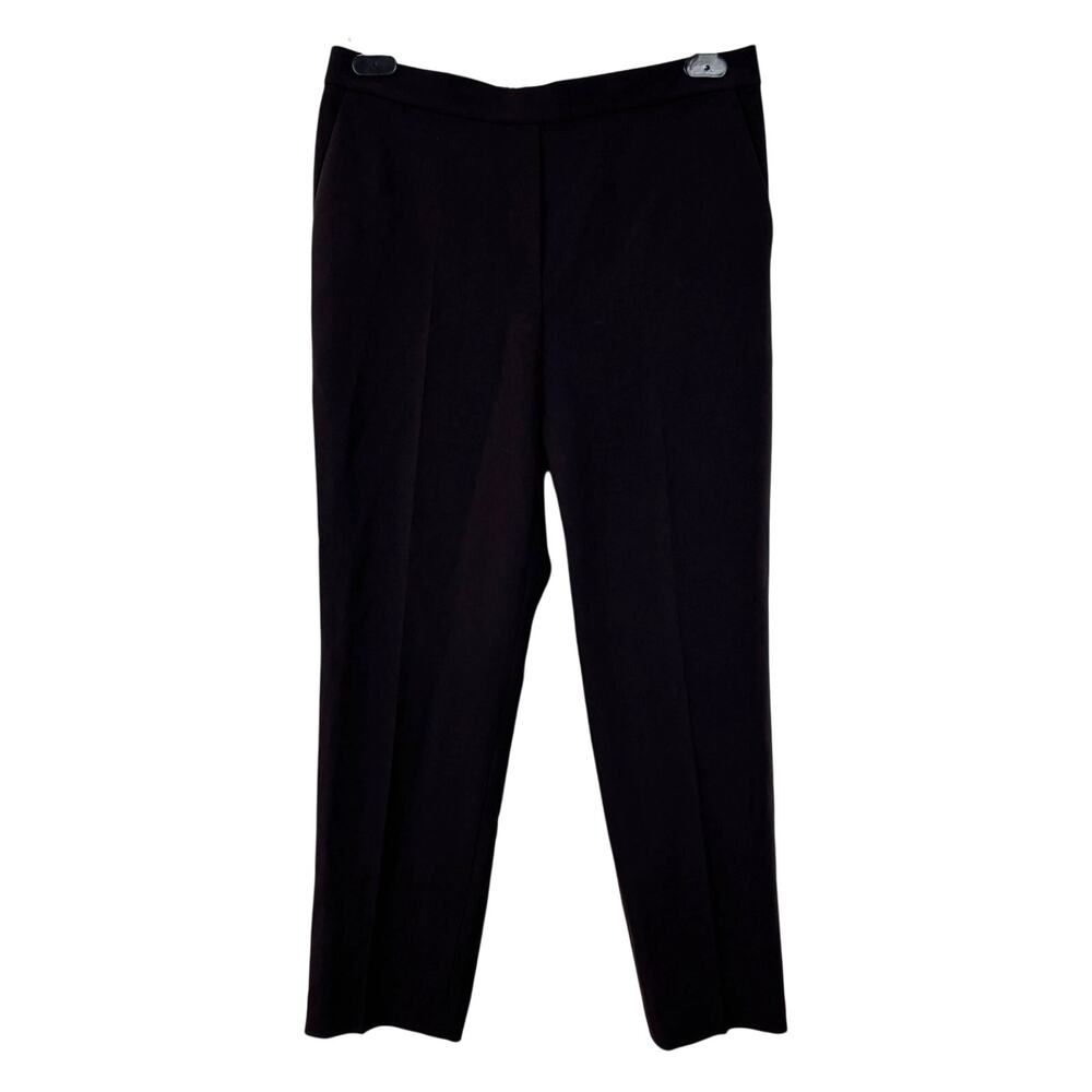 Theory Chocolate Brown Pants Ankle Pull On pockets size 4 career office